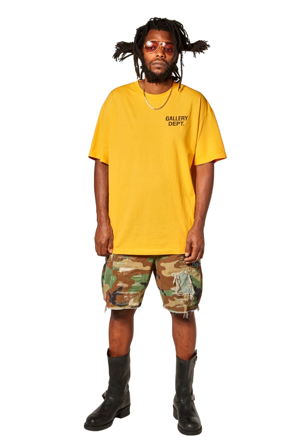 G PATCH WOODLAND CAMO CARGO SHORTS